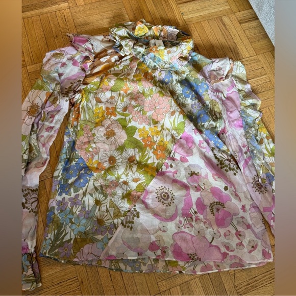 Zimmermann super eight floral ruffle blouse - Picture 5 of 9
